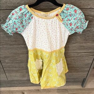 Matilda Jane Floral and Polka Dot Girls Dress